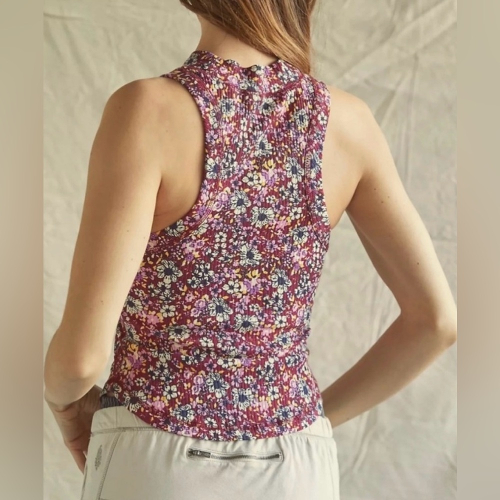 Free People Floral Sleeveless Top - Multicolor🌼 - Picture 4 of 12